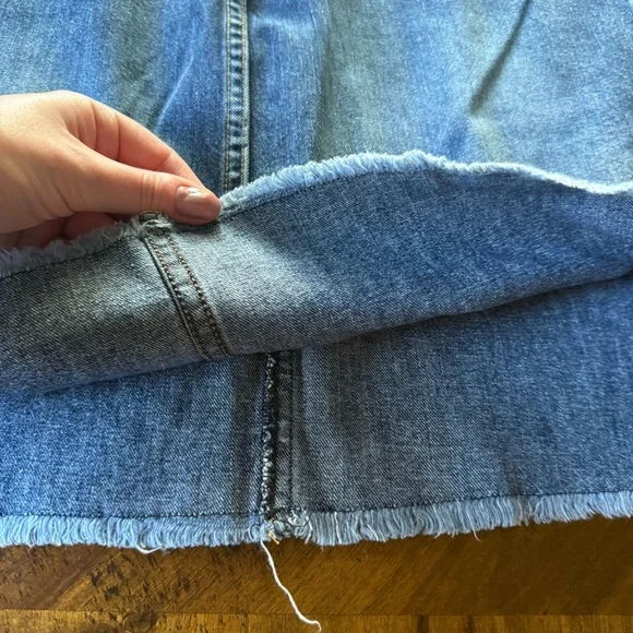 Vintage Abercrombie & Fitch Dark Blue Denim Mini Skirt - Picture 9 of 9